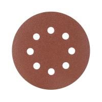 Круг шлифовальный на липучке (125 мм, Р100, 8 отв.)