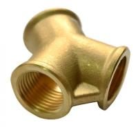 HUBERTH RP208352 Тройник Y-образный с внутренней резьбой 3 х 1/2", упаковка 10 шт.