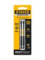 STAYER HERCULES, PZ2, 100 мм, 2 шт, торсионные биты (26233-2-100-5)