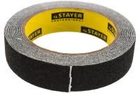 Черная противоскользящая клейкая лента STAYER 25 мм х 5м 12270-25-05