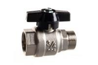 Шаровой кран ЗУБР Ø 3/4" ручка "бабочка" 4-51324-C-3/4