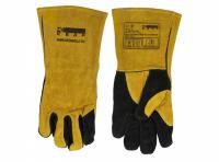 Краги сварочные КЕДР КС-16 КОМФОРТ, (L), желто-черные