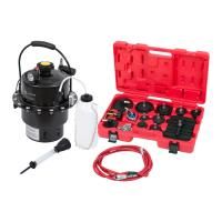 Набор приспособлений для замены тормозной жидкости, 6 л, комплект крышек адаптеров, 17 пр. МАСТАК 102-40005