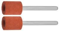 ЗУБР P 120, Ø 9,5x12.7х3,2 мм, L 45 мм, 2 шт., цилиндр абразивный шлифовальный на шпильке 35911