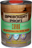 Древощит PROFI «САУНА» бесцветный 1 л (натуральное масло для защиты древесины в саунах и банях)