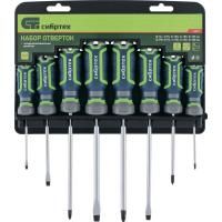 Набор отверток, CrV, четырехкомпонентные рукоятки, 8 предметов Сибртех