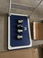 Тележка платформенная 150 кг TOR PH150 (480x740) со складной ручкой (резиновые колеса 125 мм)