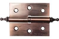 Карточная петля ЗУБР 75х63х2.5 мм разъемная левая цвет старая медь AC 2 шт 37605-075-6L