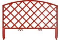 Декоративный забор GRINDA Плетень 28х320 см, терракот 422207-T