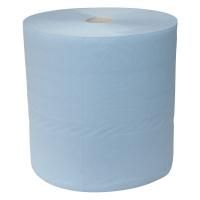 Бумага протирочная 2-слойная ISISTEM ICLEAN ECO Extra, голубая, 22х36см, рулон 1000шт