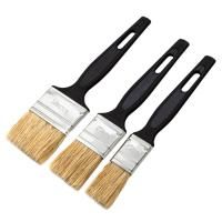 СИБРТЕХ Набор кистей флейцевых 3 шт. (25 мм, 35 мм, 50 мм), натуральная щетина, пластиковая ручка