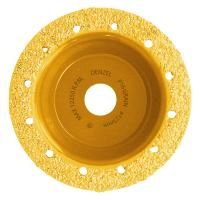 Чашка твёрдосплавная зачистная,125 мм, Плоская, среднее зерно #16// Denzel