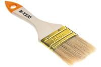 Флейцевая плоская кисть DEXX Практик 50 мм 2" натуральная щетина деревянная ручка 0100-050