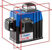 Лазерный нивелир ЗУБР КРЕСТ 3D 34909