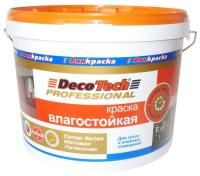 Краска DecoTech Professional влагостойкая, матовая