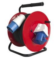 Удлинитель силовой Quattro Elementi УПС32-220К 30 метров, провод КГ  3х4,0 мм2, 1 сил. розетка 32А, мет. кат. (Ухз)