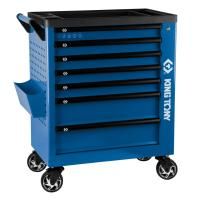 Тележка инструментальная, 7 выдвижных ящиков, "PROFESSIONAL", синяя KING TONY 87G38-7B-B