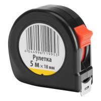 Рулетка строительная 5 м х 18 мм, пластиковый корпус