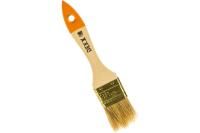 Флейцевая плоская кисть DEXX Практик 38 мм 1,5" натуральная щетина деревянная ручка 0100-038