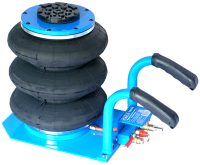 Пневматический домкрат AE&T T08103B 3-секционный с ручкой 3т