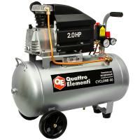 Компрессор поршневой масляный QUATTRO ELEMENTI CYCLONE-50 (240 л/мин, 50л, 2л.с, 8 бар, 32 (248-634)