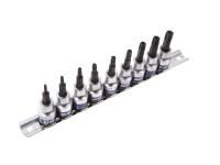 Набор торцевых насадок 3/8", Torx, Т10-Т50 мм, L = 50 мм, с отверстием, 9 предметов KING TONY 3119PR8