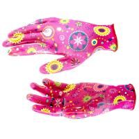 PALISAD Перчатки садовые из полиэстера с нитрильным обливом, красные, M Palisad