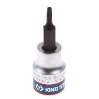 Насадка (бита) торцевая 3/8", Torx, T10, L = 50 мм, с отверстием KING TONY 302710