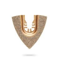 ЗУБР CARBIDE ВК8 Р60, 80 мм треугольное полотно с твердосплавной крошкой: твердое дерево, строительный раствор, клей, UniLock (15557)