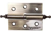 Карточная петля ЗУБР 75х63х2.5 мм разъемная правая цвет старая латунь AB 2 шт 37605-075-5R