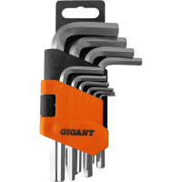 Набор шестигранных коротких ключей Gigant GKSH-10