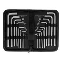 Набор ключей имбусовых HEX-Torx , 18 шт: HEX 1.5-10 мм, T10-T50, CrV, удлиненных, с сатиновым покрытием Matrix