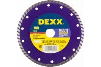DEXX MULTI UNIVERSAL 180 мм, диск алмазный отрезной сегментированный, бетон, кирпич, песчаник, гранит (180х22.2 мм, 7х2.3 мм), 36693-180