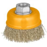 Проволочная щетка с гайкой для ручной дрели INGCO WB11251