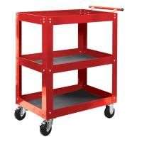 Тележка открытая, 3 полки, красная МАСТАК 520-33720R