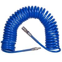 Шланг пневматический спиральный 8х12 мм, 20 м, полиуретановый, фитинги KING TONY 79962-20