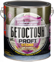 Бетостоун PROFI «STONE» 2,5кг (атмосферостойкий полуглянцевый лак с эффектом «мокрый камень»)