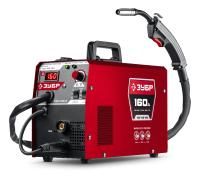 ЗУБР RED FORCE, MIG / MAG, FCAW, MMA, TIG, 160 А, полуавтомат сварочный, с газом / без газа, горелка ПСГ-180 (ПСГ-М5-160)