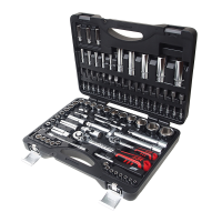 Набор головок торцевых и бит 1/4",1/2" 6-ти гранных 96 предметов в кейсе JTCJTC
