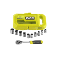Набор из трещотки и торцевых головок RHRS10PC Ryobi