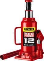 STAYER RED FORCE, 12 т, 230 - 465 мм, бутылочный гидравлический домкрат, Professional (43160-12)