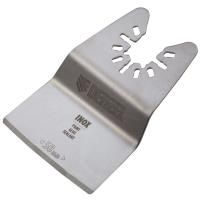 Насадка для МФИ шабер полукруг, Inox, для снятия краски и др., ширина 50 мм, длина общая 74 мм, ступенчатый Denzel