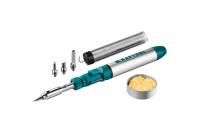 Газовый паяльник KRAFTOOL SolderPro 70B, набор 8-в-1, 30-70 Вт, горелка, фен, 1300°С, 55504-H8