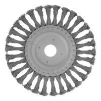 Щетка для УШМ 175 мм, посадка 22.2 мм, плоская, крученая проволока 0.5 мм Matrix