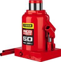 STAYER RED FORCE, 50 т, 300 - 480 мм, бутылочный гидравлический домкрат, Professional (43160-50)