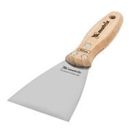 Шпательная лопатка из нержавеющей стали, 80 мм, буковая рукоятка, EFP Matrix