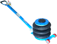 Пневматический домкрат AE&T T08105A 3-секционный с ручкой 5т