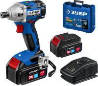 Бесщеточный винтоверт ЗУБР Профессионал 20В 2 АКБ 4Ач GVB-250-42