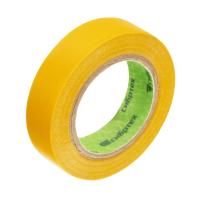 Изолента ПВХ, 15 мм х 10 м, желтая Сибртех