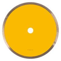 Диск алмазный отрезной 230 х 22,2 мм, сплошной, супертонкий, горячий пресс, мокрое резание Denzel